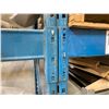 Image 2 : 2 SECTIONS OF BLUE WAREHOUSE RACKING.  INCLUDES 3  X 18' TALL UPRIGHTS, 12 X 12' BY 4.5" THICK