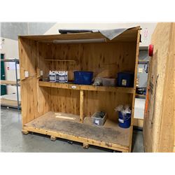 Container Work Bench WOODEN SHIPPING CONTAINER / WORK BENCH 97