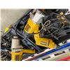 Image 1 : LOT OF DEWALT ELECTRIC TOOLS INC. 1/2" IMPACT WRENCH, 3/8" DRILL AND TRIM ROUTER