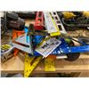 Image 1 : LOT OF MEASURING STICKS, RULERS AND TAPE MEASURES