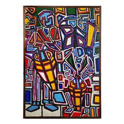NICHOLAS DAVIS, Oil on Canvas, 1967