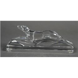 BACCARAT France Greyhound Paperweight Dog