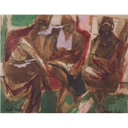 ETHEL RABIN, Expressionist Woodblock