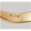 Image 4 : 18k Gold Amethyst Ring, Greek Key