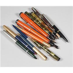 (12) PARKER Fountain Pens & Mechanical Pencil