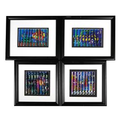 (4) Stephen Shrem Framed 3-D Prints