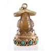 Image 1 : 14K JADE BUDDHA Cabochon Pendant