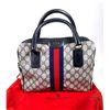 Image 1 : Vintage GUCCI BOSTON Mono Handbag Gray
