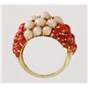 Image 2 : 18k Gold CORAL Ring, Angel Skin & Red