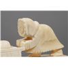 Image 3 : Vintage Inuit Carved Walrus Ivory Dogsled Team