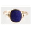 Image 2 : Vintage LAPIS & 14K Yellow Gold Ring