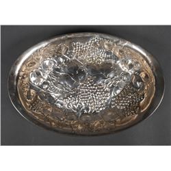 1840 Austria Hungary Silver Repousse Bowl