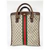 Image 1 : Vintage GUCCI Monogram Large Tote Brown