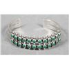 Image 1 : ZUNI Old Pawn Two-Row Turquoise Cuff Bracelet