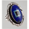 Image 1 : NAVAJO Gilbert Nelson Sterling & Turquoise Ring