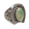 Image 2 : STERLING & TURQUOISE Horseshoe Ring