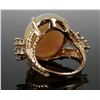 Image 3 : 14K Yellow Gold OPAL & DIAMOND Ring