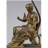 Image 2 : Neoclassical Bronze Figural Lamp
