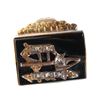Image 1 : 10K ONYX & DIAMOND Signet Ring