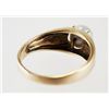 Image 3 : 14K Yellow Gold & GRAY PEARL Solitaire Ring
