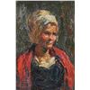 Image 1 : Portrait of a Woman, Oil on Board, Early 20C