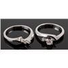 Image 3 : 14K White Gold & DIAMOND Wedding Set
