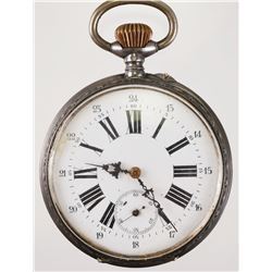 SWISS Ancre Precision 800 Silver Case Pocket Watch