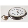 Image 3 : SWISS Ancre Precision 800 Silver Case Pocket Watch