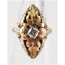 10K BLACK HILLS Gold & DIAMOND Ring