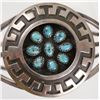 Image 2 : NAVAJO Rosco Scott Sterling Turquoise Bracelet