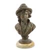 Image 1 : Erdmann Encke, Bust of a Young Boy, Cast Metal