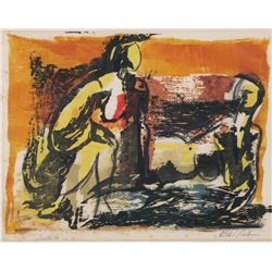 ETHEL RABIN, Expressionist Woodblock