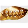 Image 2 : 14K LEAF & Seed Pearl Pin Brooch