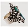 Image 2 : Native American NAVAJO Sterling & Turquoise Ring