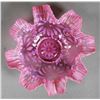 Image 3 : Antique Ruffle Edge Pink Art Glass Bowl