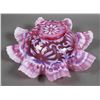 Image 5 : Antique Ruffle Edge Pink Art Glass Bowl