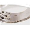 Image 3 : 10K White Gold DIAMOND & SAPPHIRE Mens Ring