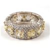 Image 3 : 14K Natural YELLOW & WHITE DIAMOND Ring