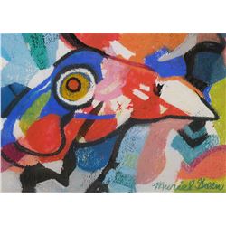 MURIEL GREEN, Pastel, Abstract Bird