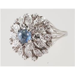 14K Natural SAPPHIRE & DIAMOND Ring