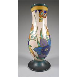Signed Floral GOUDA Vase Zuid Holland
