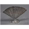 Image 1 : 19th Century French Silver Fan Menu Holder
