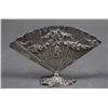 Image 2 : 19th Century French Silver Fan Menu Holder