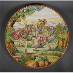 Large 20" ITALIAN Art Pottery Charger