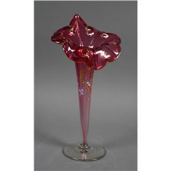 JACK in the PULPIT Art Glass Hand Painted Vase