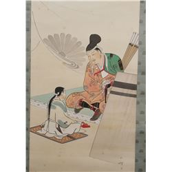 CHINESE SCROLL PAINTING, Figures
