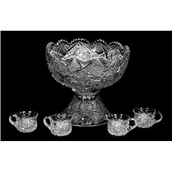 ABP Cut Glass Punchbowl Set