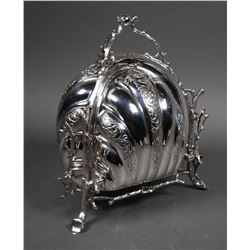 Victorian Silver 3-Side Biscuit Box Warmer