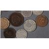 Image 2 : (16) Old US Coins Penny 1 2 3 5 Cent Nickel