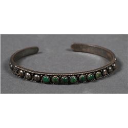 MAISELS NAVAJO Sterling Turquoise Cuff Bracelet